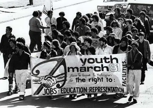 Youth march for rights, 1981