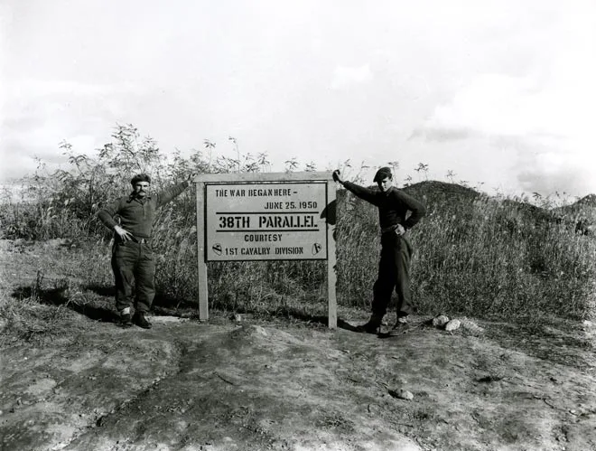 Kiwi soldiers at the 38th parallel