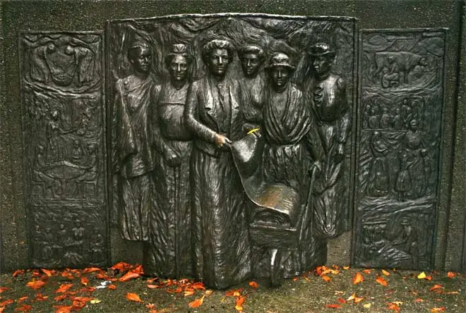 Women's suffrage memorial, Christchurch