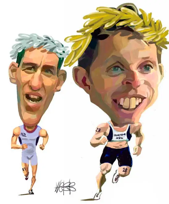 Hamish Carter and Bevan Docherty, Athens, 2004