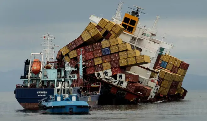 The wreck of the Rena