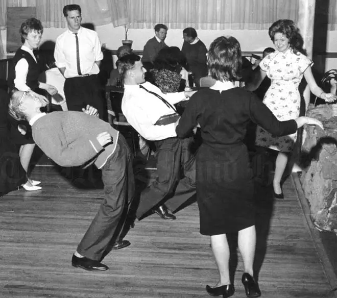 Dancing in a coffee lounge, Auckland, 1962