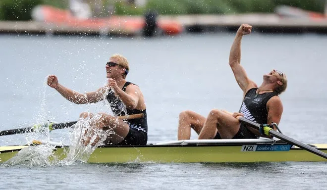 Hamish Bond and Eric Murray win gold, 2012