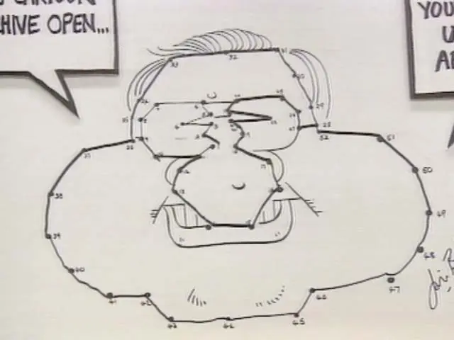 The opening of the Cartoon Archive, 1992