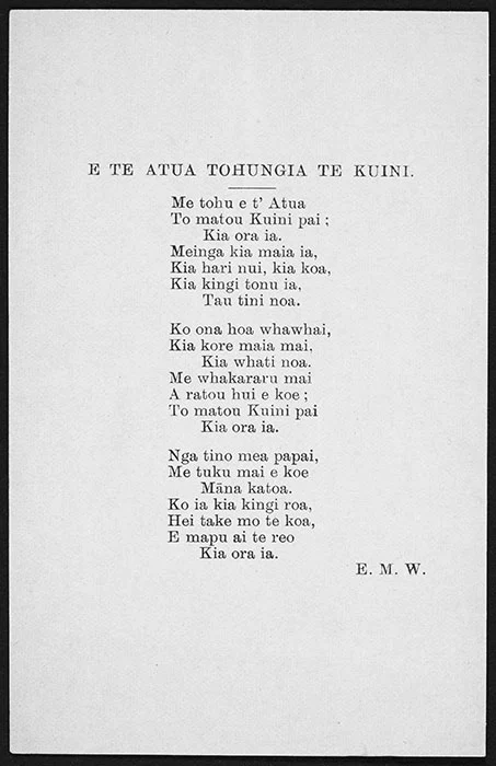 'God save the Queen' in te reo Māori