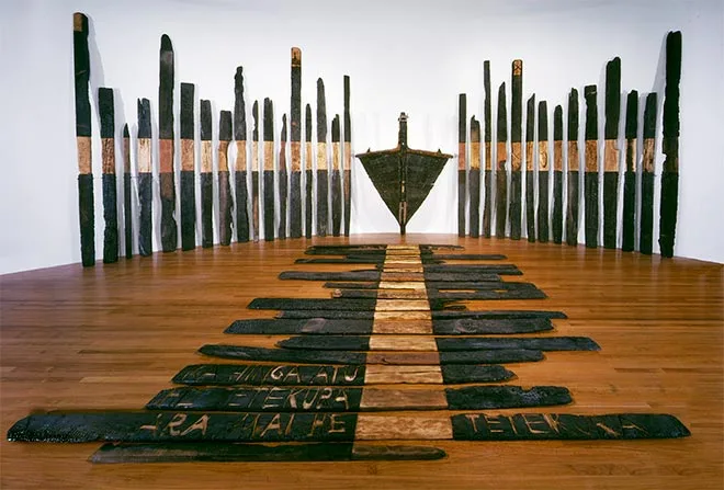 Ralph Hōtere's 'Black phoenix'