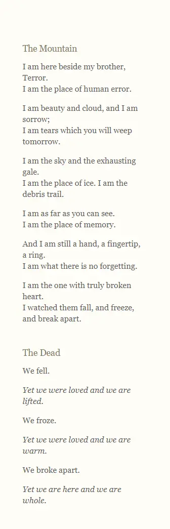 ‘Erebus voices’