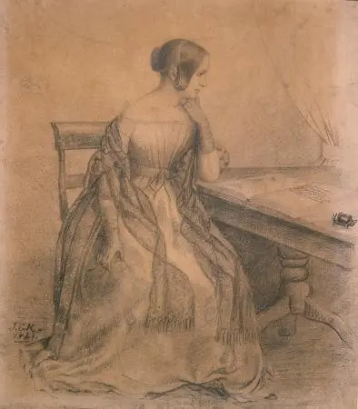 Jane Maria Richmond, drawn by James Crowe Richmond