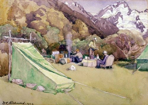 'Three campers' by Dorothy Kate Richmond, 1929