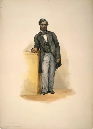 Portrait of Tāmihana Te Rauparaha by George French Angas