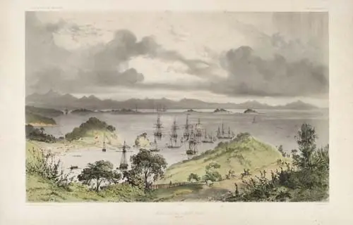 Ships at anchor, Kororāreka