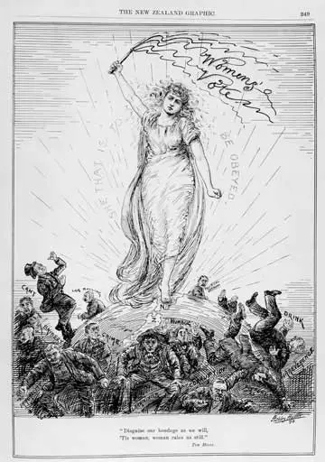 Suffrage cartoon, 1893