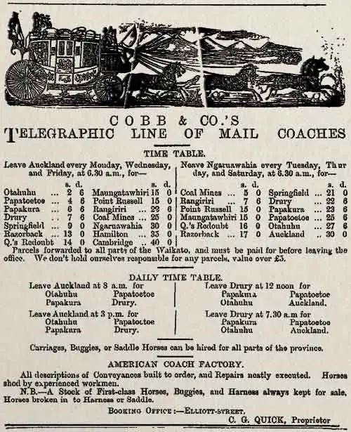 Cobb & Co advertisement