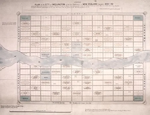 Plan of Wellington, 1840