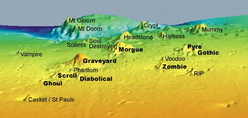 Graveyard seamounts, Chatham Rise