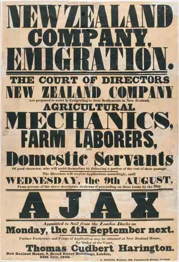New Zealand Company poster