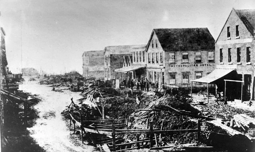 Ligar Canal, Auckland, 1860s