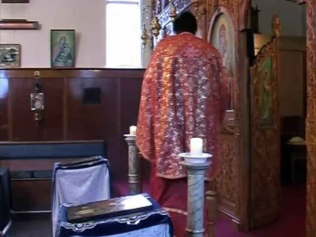 A Romanian Orthodox Church service