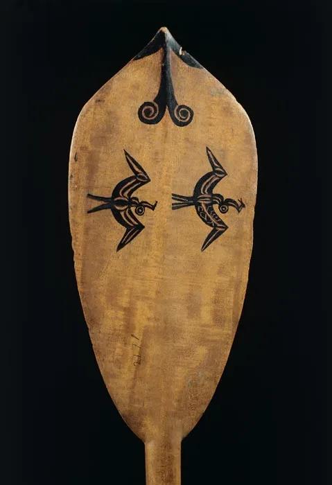 A canoe paddle from the Pacific