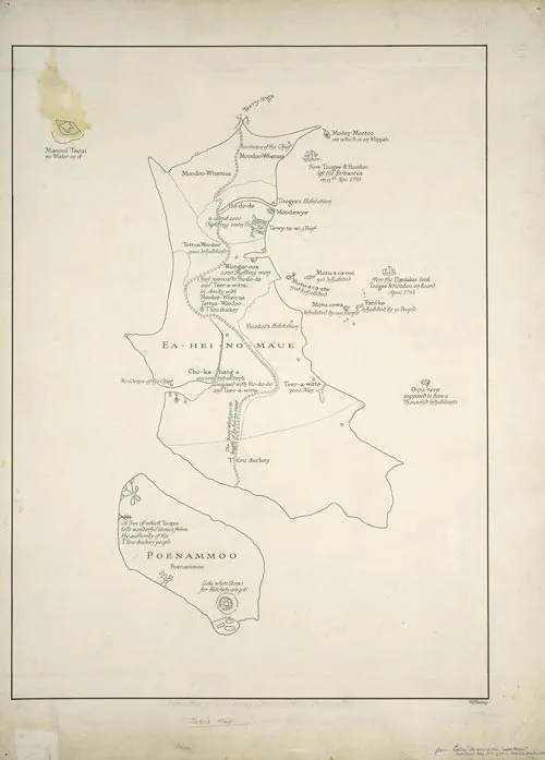Māori map of New Zealand