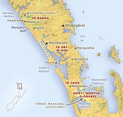 Ngāti Whātua tribal area