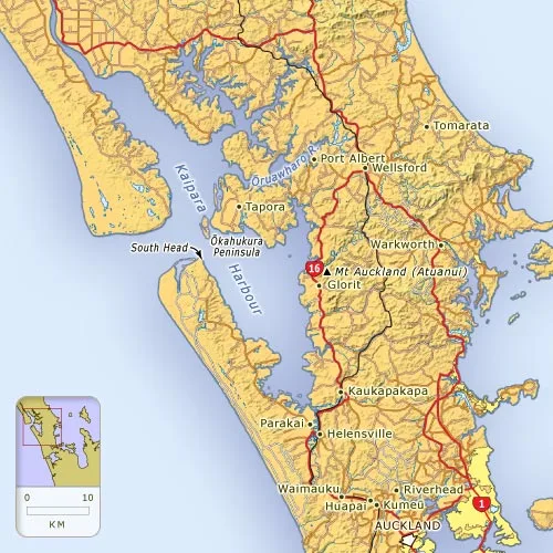 Kaipara Harbour and kauri towns