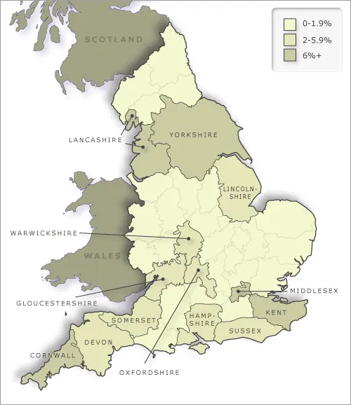 Origins of 1870s settlers