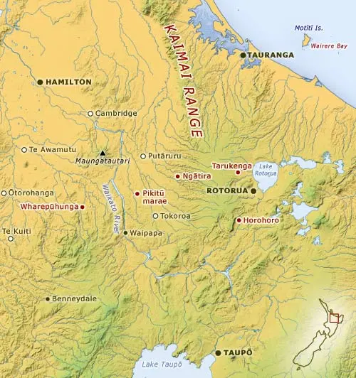 Districts of Ngāti Raukawa in southern Waikato