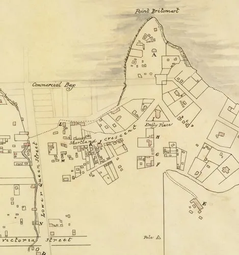 Detail of Auckland plan
