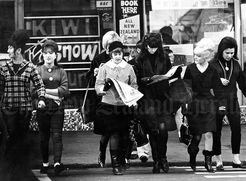 Big hair and tight jeans, 1964