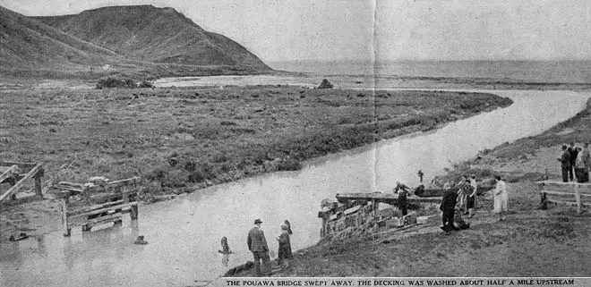 Remains of Pouawa bridge