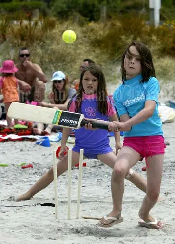 Beach cricket