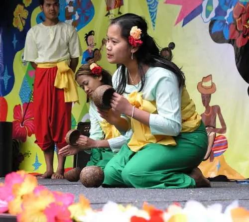 Folk dancers