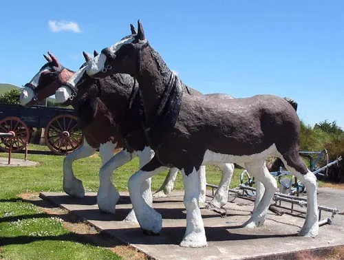 Clydesdale statue