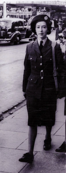 Anne Delamere in WAAF uniform