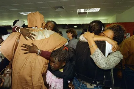 Ethiopian refugees reunited