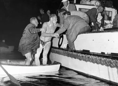 First swimmer across Foveaux Strait