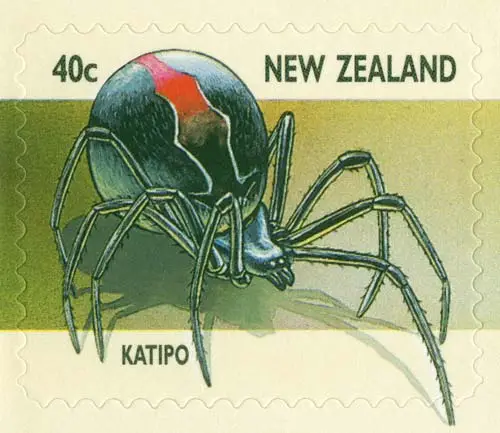 Katipō spider stamp