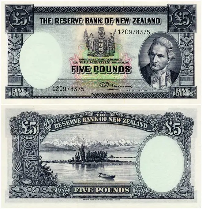Second series of banknotes: £5
