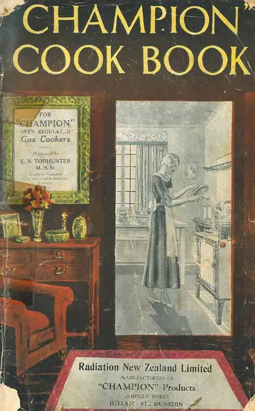 Gas stove cookbook, 1930s