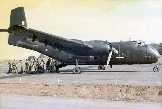 RAAF Caribou at Vung Tau - 1RNZIR Band Tour