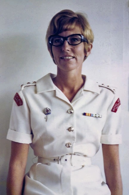 Claire Jacobson in uniform