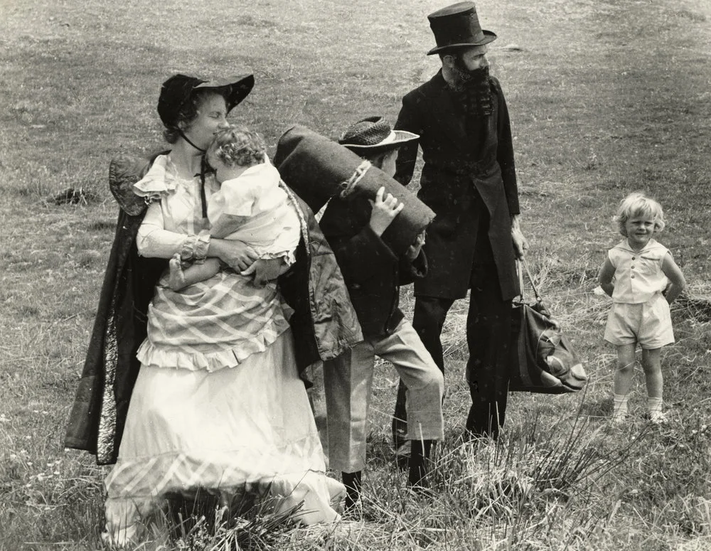 Mr & Mrs Owen Hames Re-enact the Arrival of the Hames Family at Paparoa in October 1864