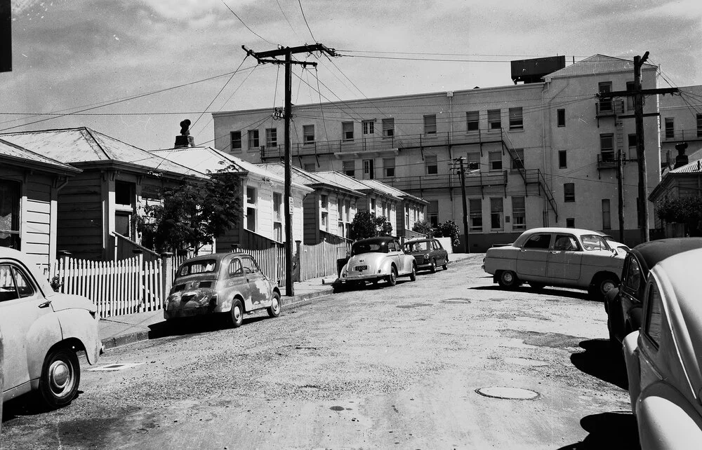 [Houses on Dunlop Terrace, at rear of People's Palace, the Salvation Army Hotel]