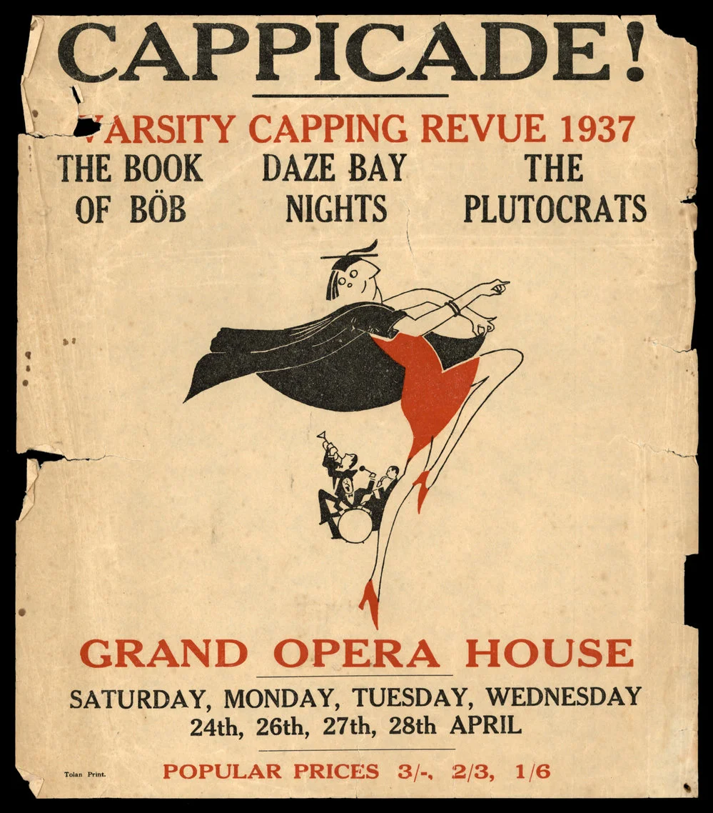 Cappicade! Varsity Capping Revue 1937. The Book of Bob. Daze Bay Nights. The Plutocrats