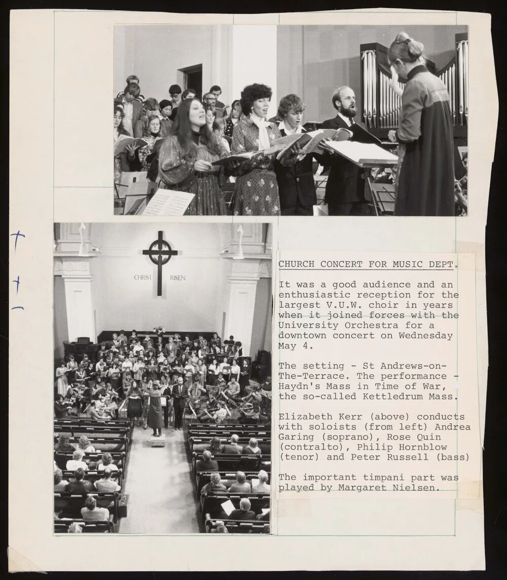Church concert for music department - collage