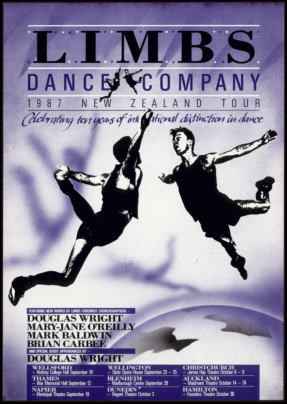 Limbs Dance Company 1987 New Zealand Tour