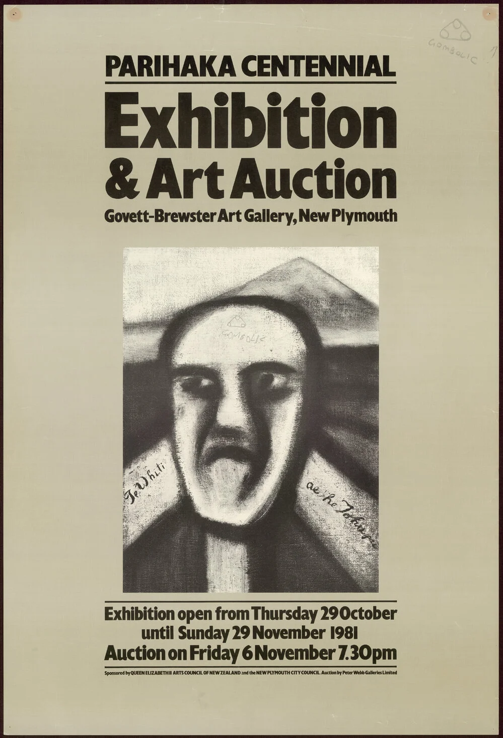 Parihaka Centennial Exhibition & Art Auction.