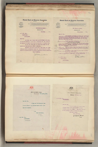 Summit Road scrapbook, pages 170 and 171