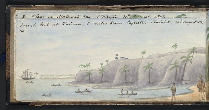 French fort at Tahara, 5 miles from Papieti, Otaheiti